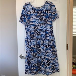 LuLaRoe Amelia. Dress with pockets!